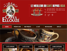 Tablet Screenshot of cafes-ellouze.com
